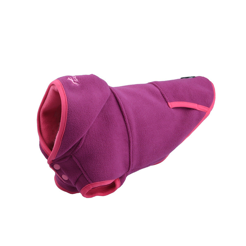 Polar Fleece Warm Dog Cat Hooded Jacket