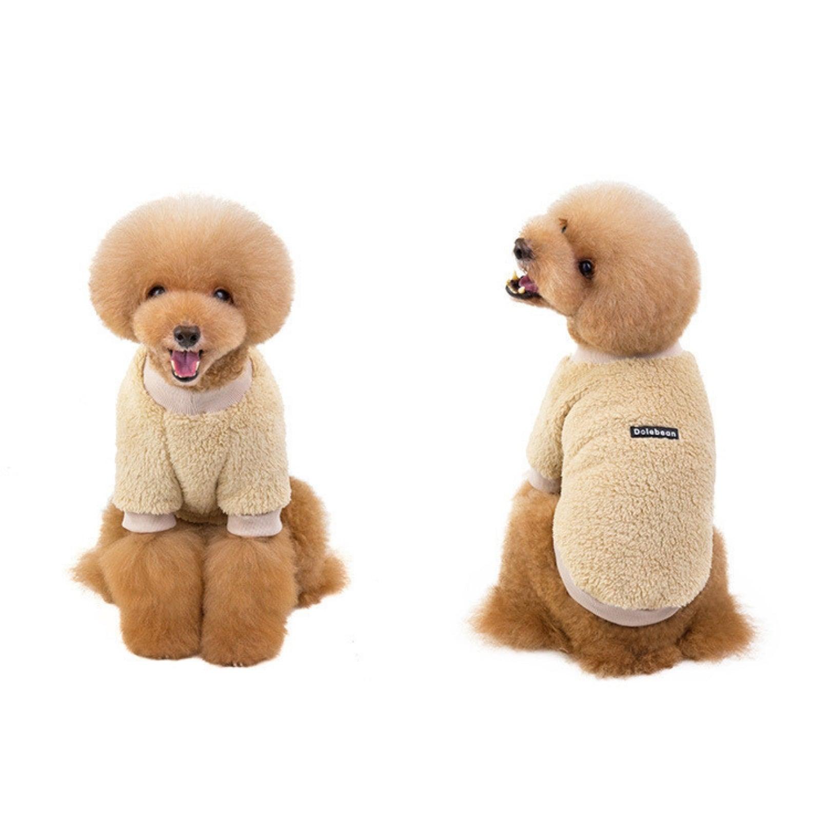 Double-Fleece Crew Neck Dog Sweater