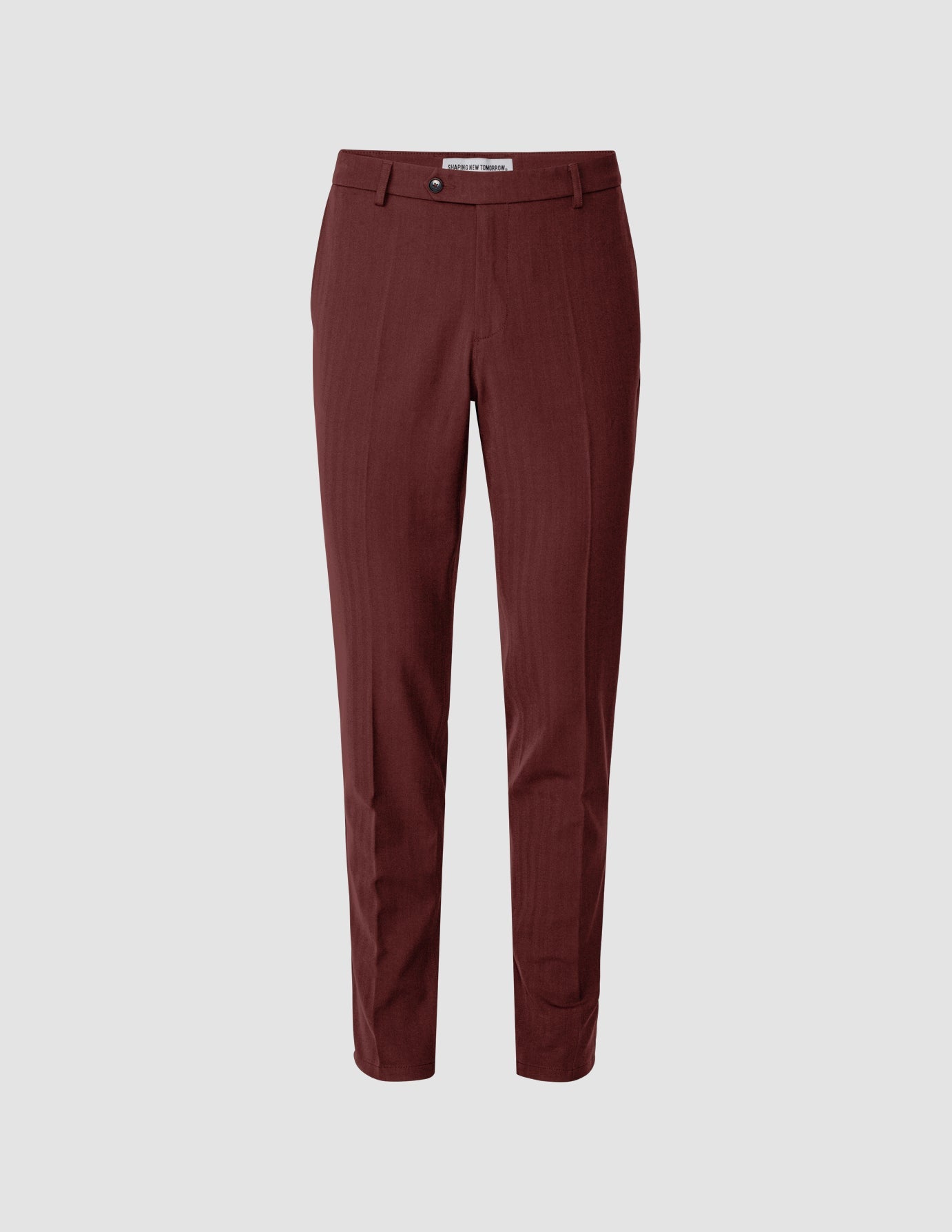 Essential Suit Pants Slim Mahogany