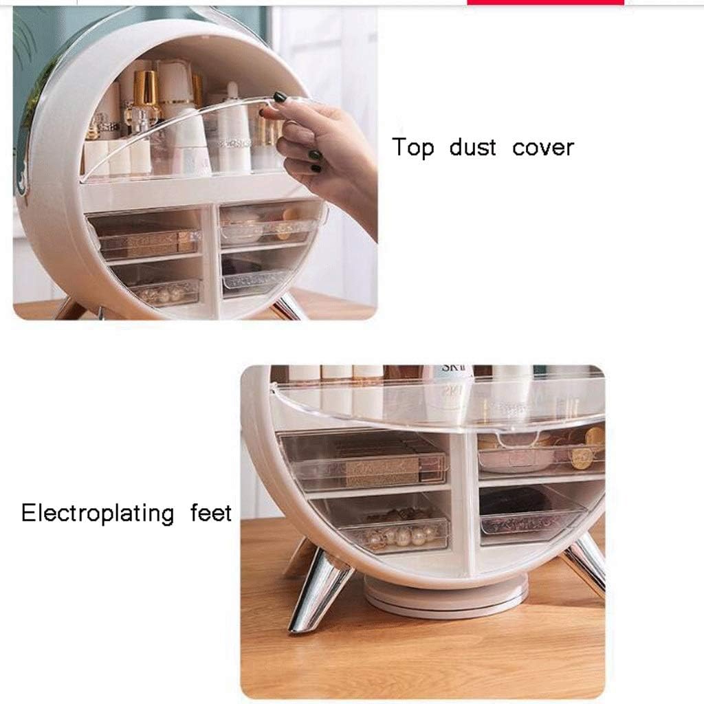 LED Cosmetic Storage Box. Dressing Table Storage Cosmetic Storage Box (White)