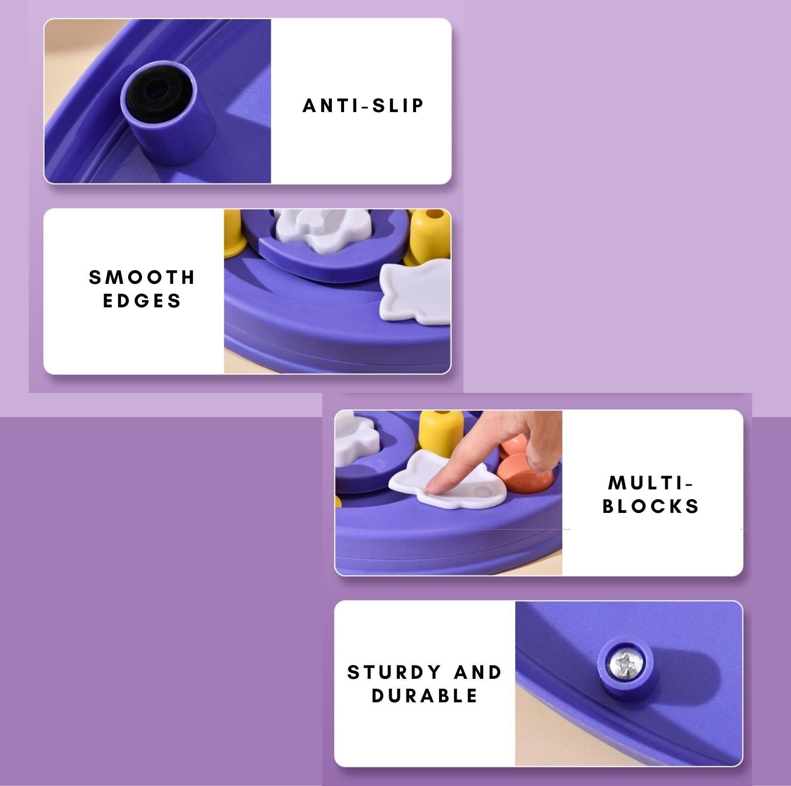 Interactive Colourful Dog Puzzle Training Toy