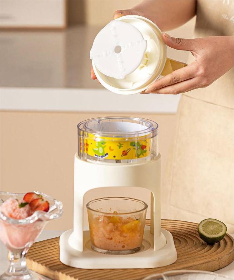 Carousel Safe Hand-Crank Ice Shaver: Rapid. Dense Ice with Secure Operation