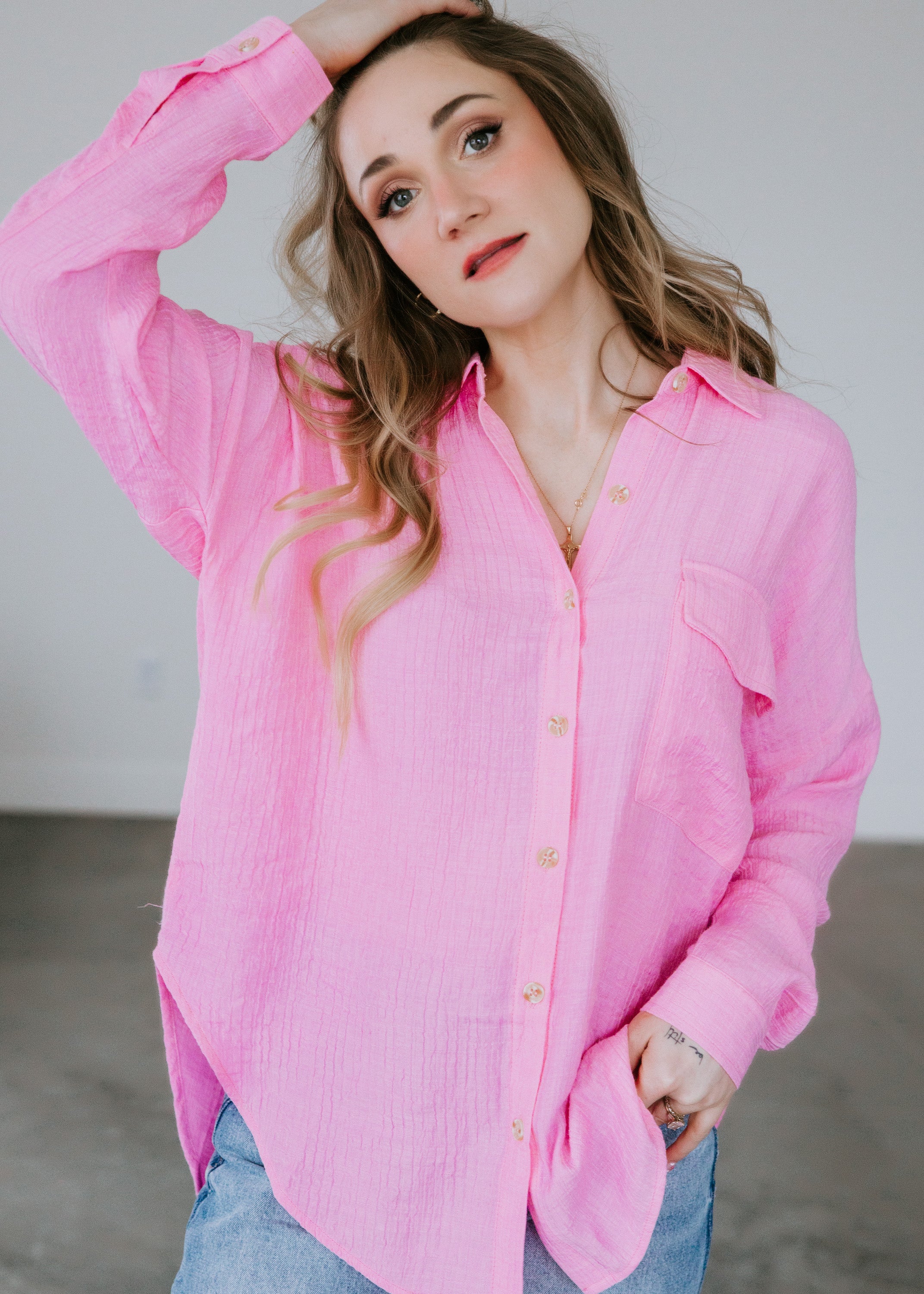 Rickie Button Down Top