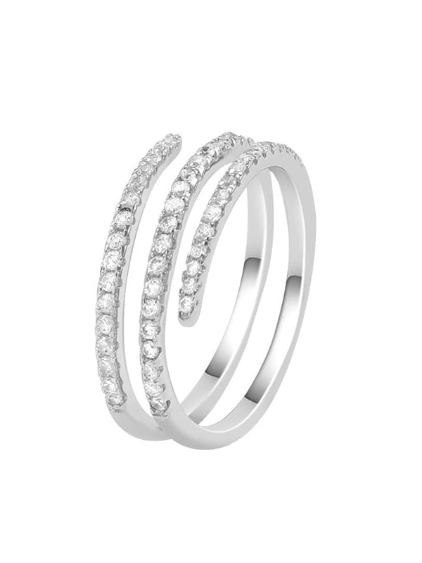 925 Sterling Silver Cubic Zirconia Ring