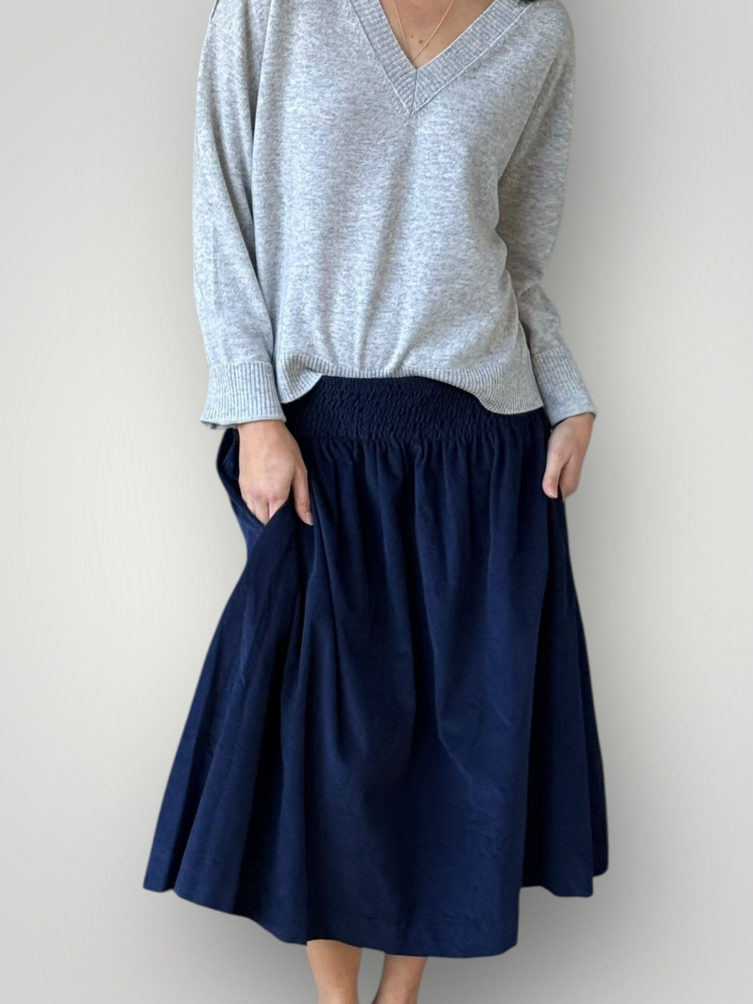 indigo navy  cord