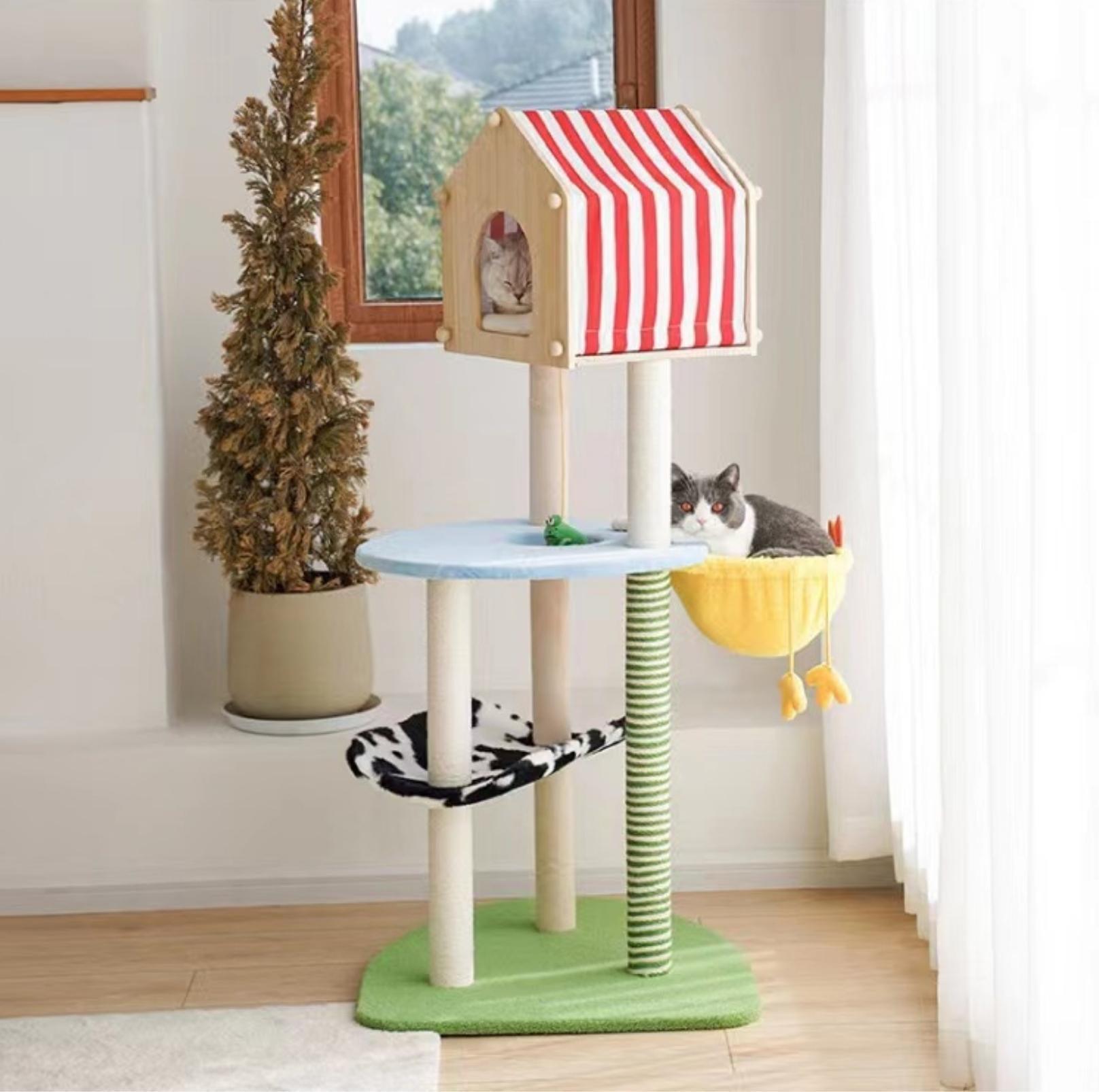 Farm Vibe Cat Tree Climbing Frame With Scratching Posts