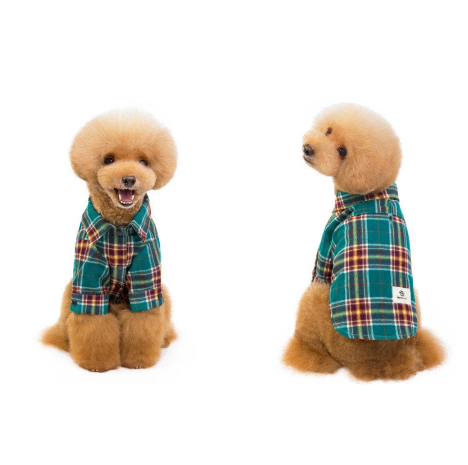 Chic Plaid Dog Shirt