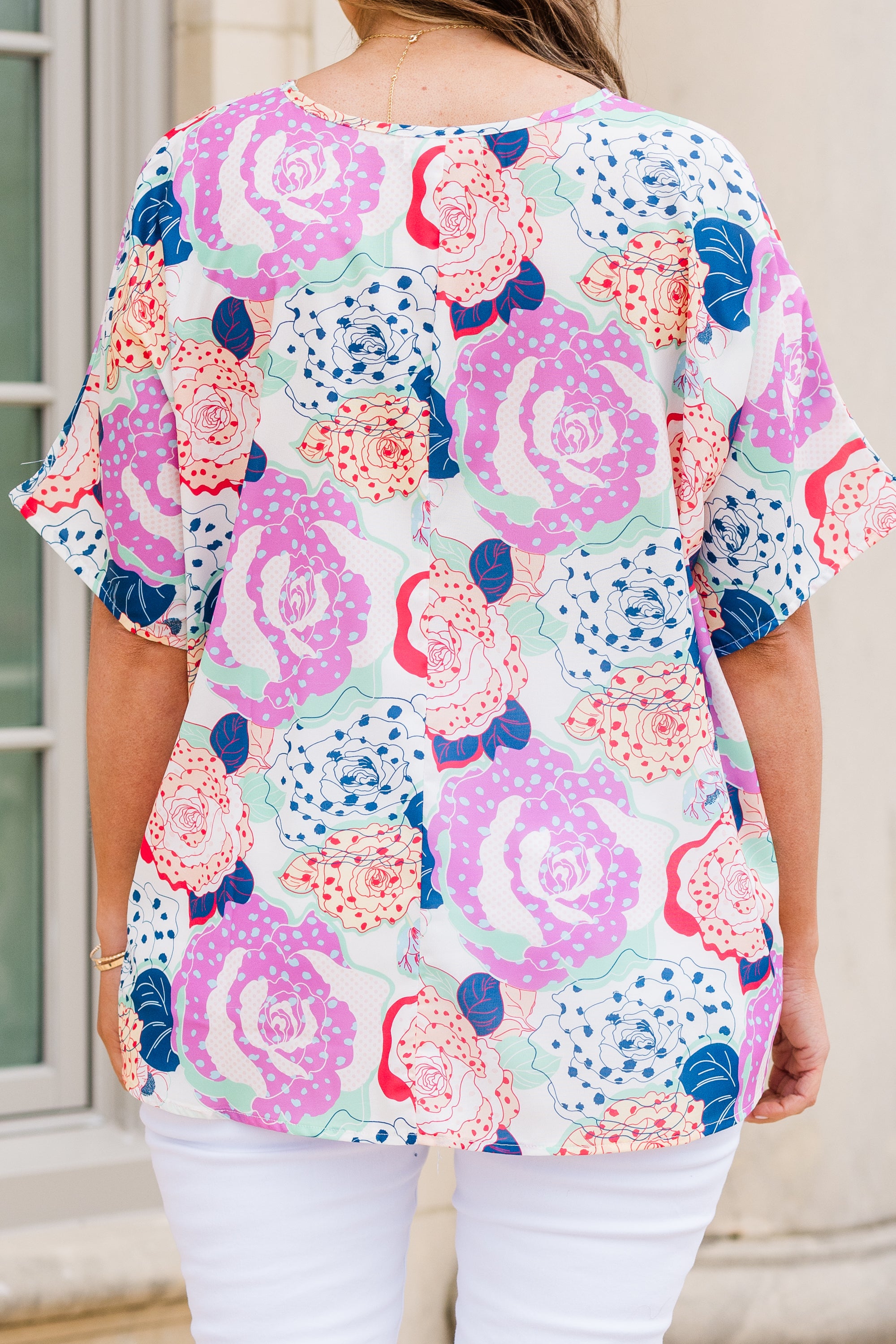 Buzzing With Joy Top. Pink-Red