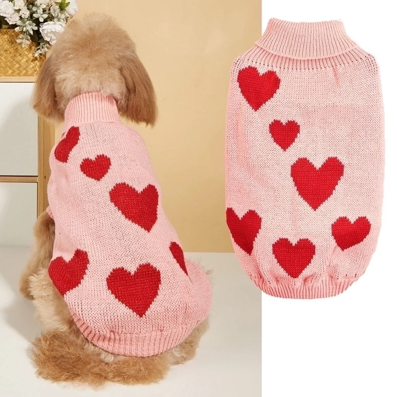 Princess Cute Acrylic Valentine's Day Heart Shape Pet Clothing