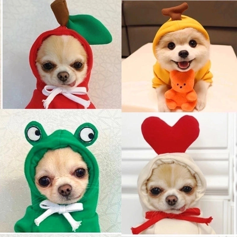Fashion Polyester Christmas Heart Shape Frog Elk Pet Clothing