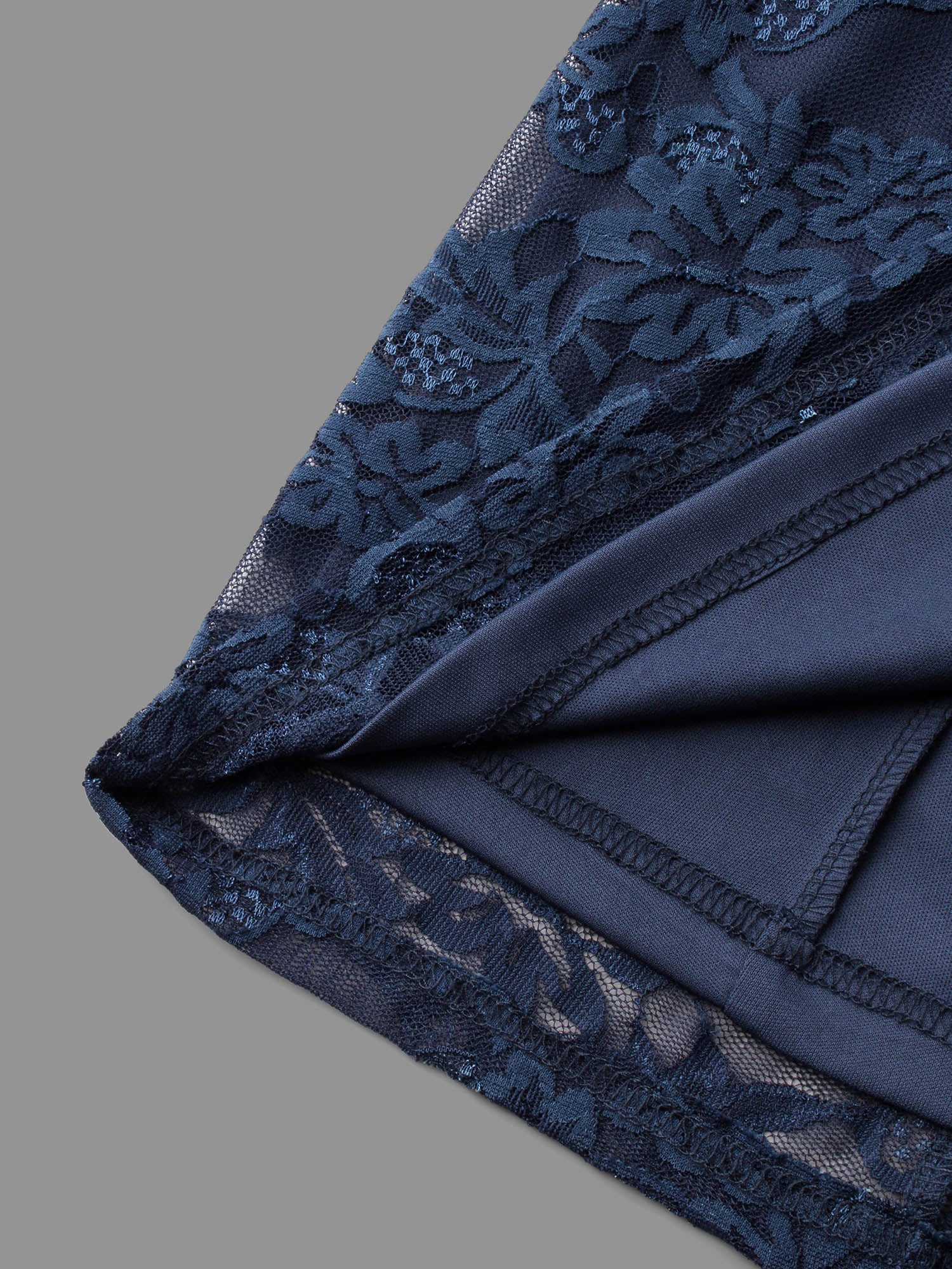 Textured Patchwork Petal Sleeve Dress