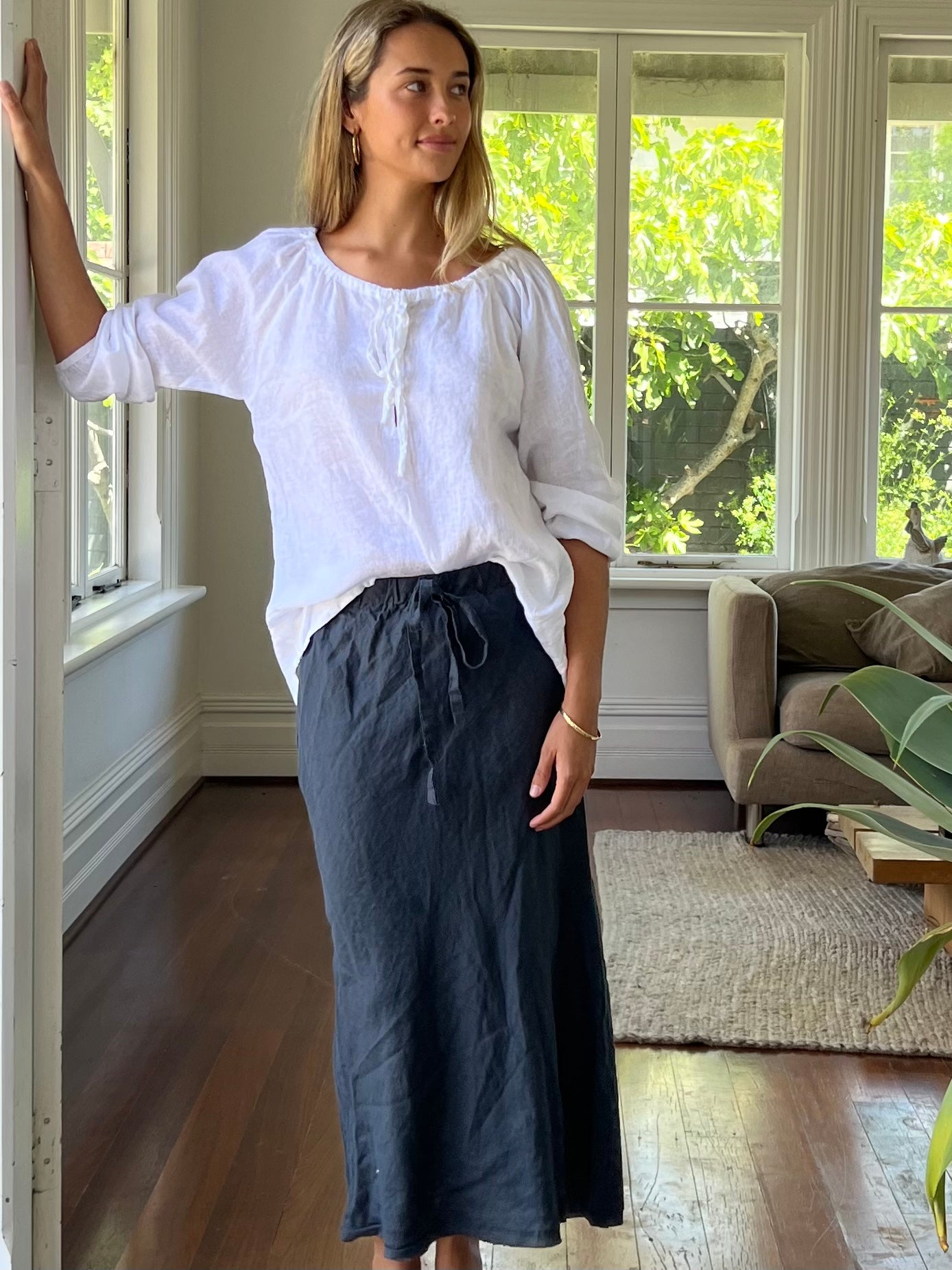charcoal linen