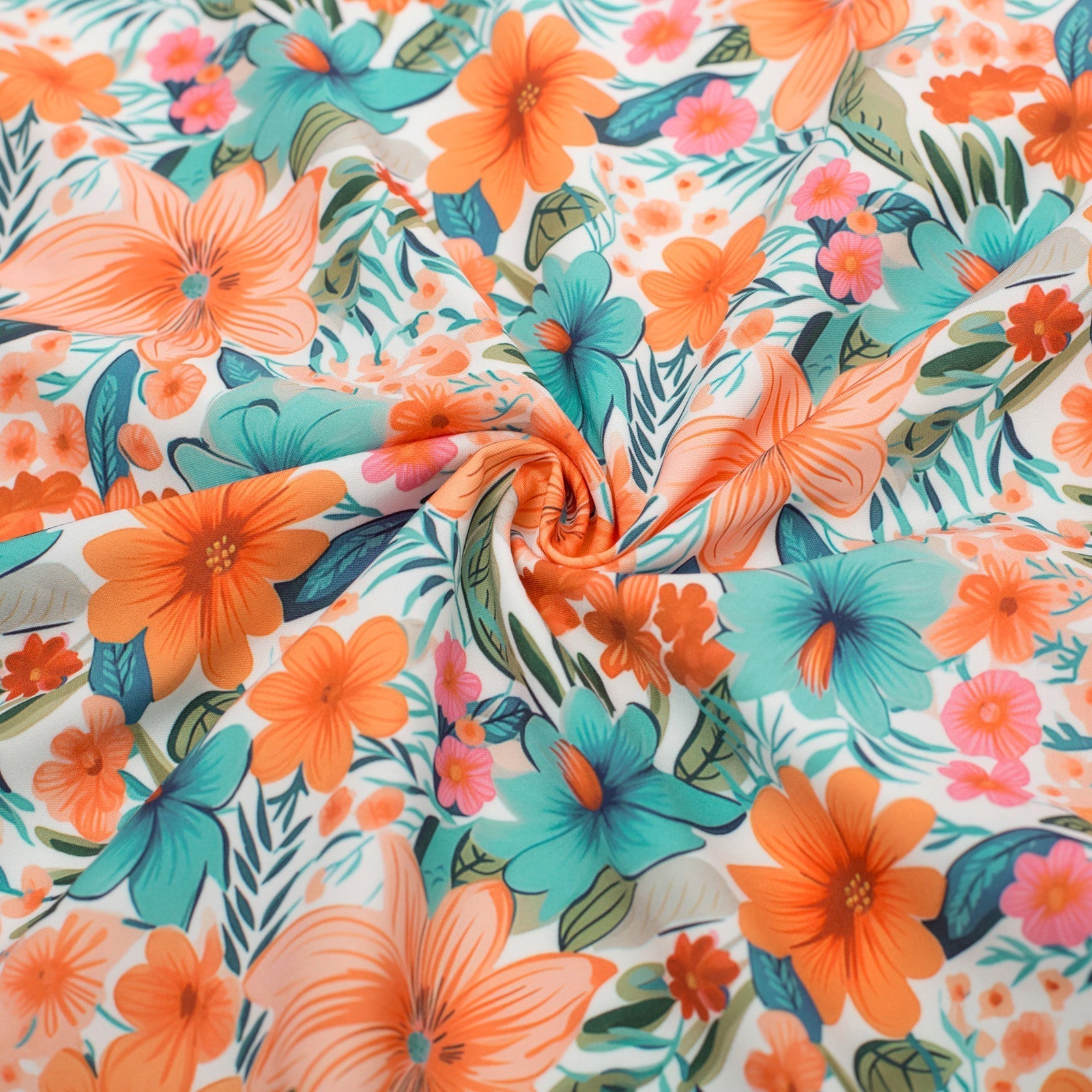 Women's Vintage Sleeveless Floral Ruched Summer Cute A-Line Swing Dress