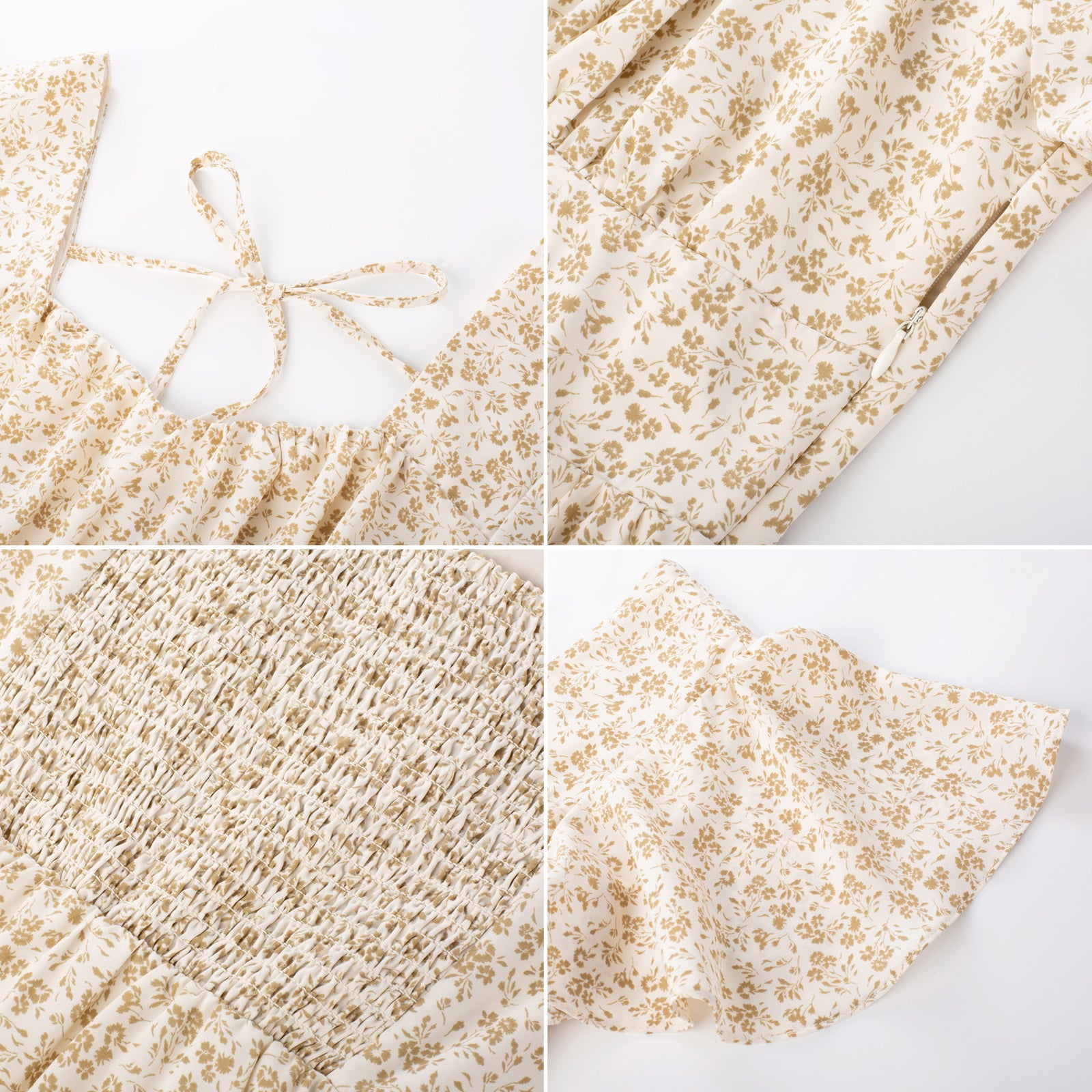 Fruit Print Square Neck Tiered Ruffle Dress 2023 Summer Vintage A-line Swing Midi Dress