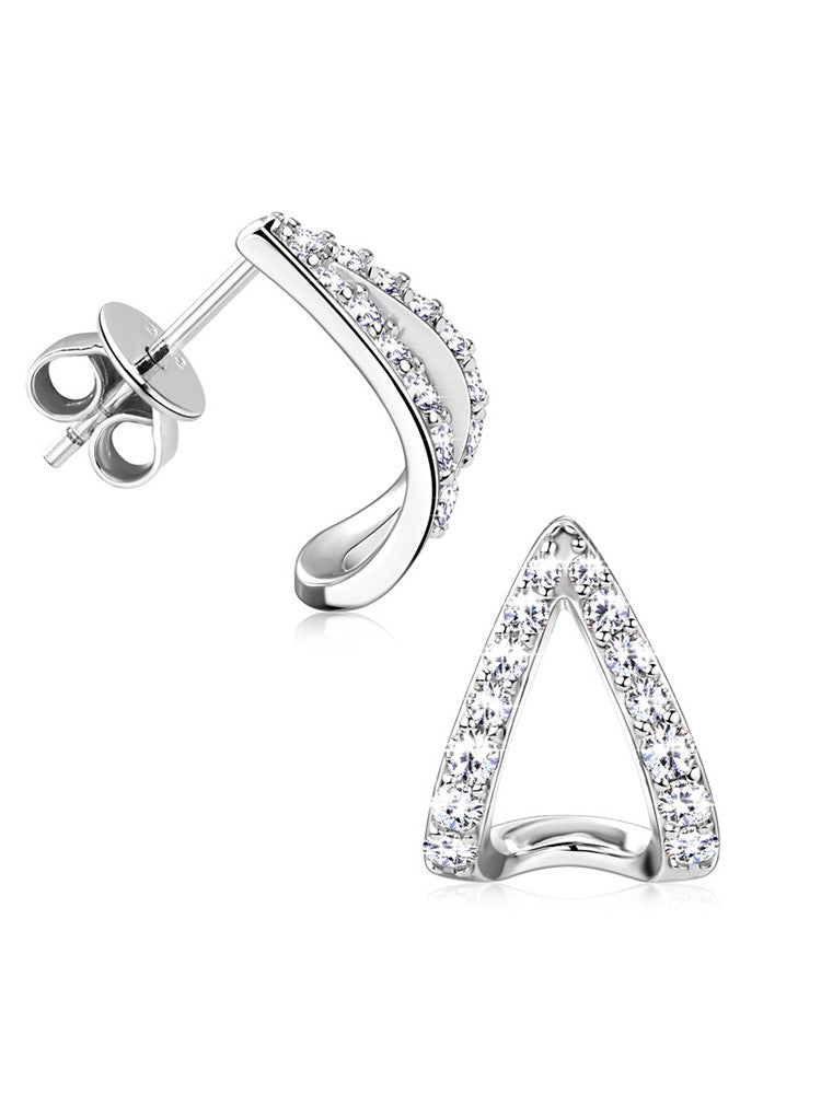 925 Sterling Silver Cubic Zirconia Earrings