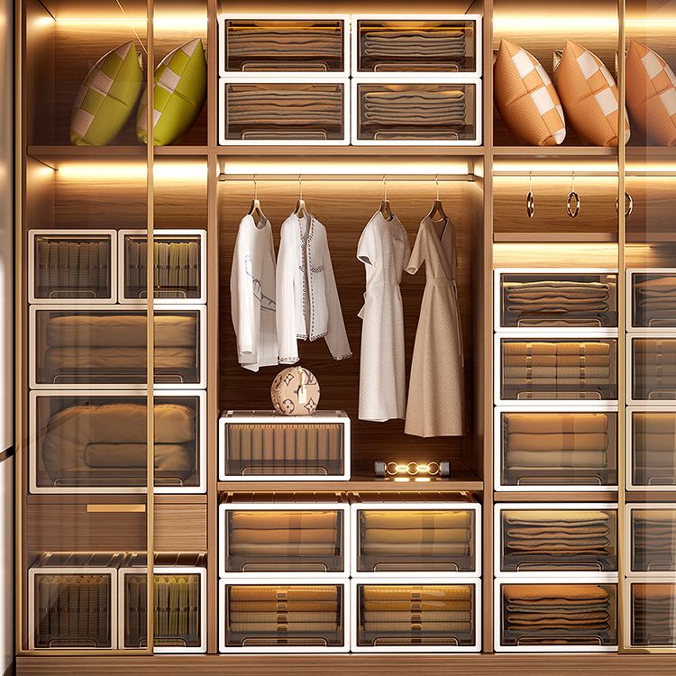 【Closet Underwear Drawer Organizer】Multifunctional Stackable Design for Efficient Storage