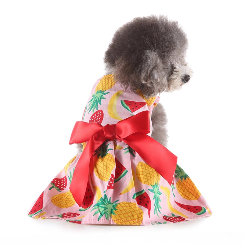 Pet Supplies New Pet Clothes Rainbow Skirt Spring And Summer Pet Clothing Leopard Print
