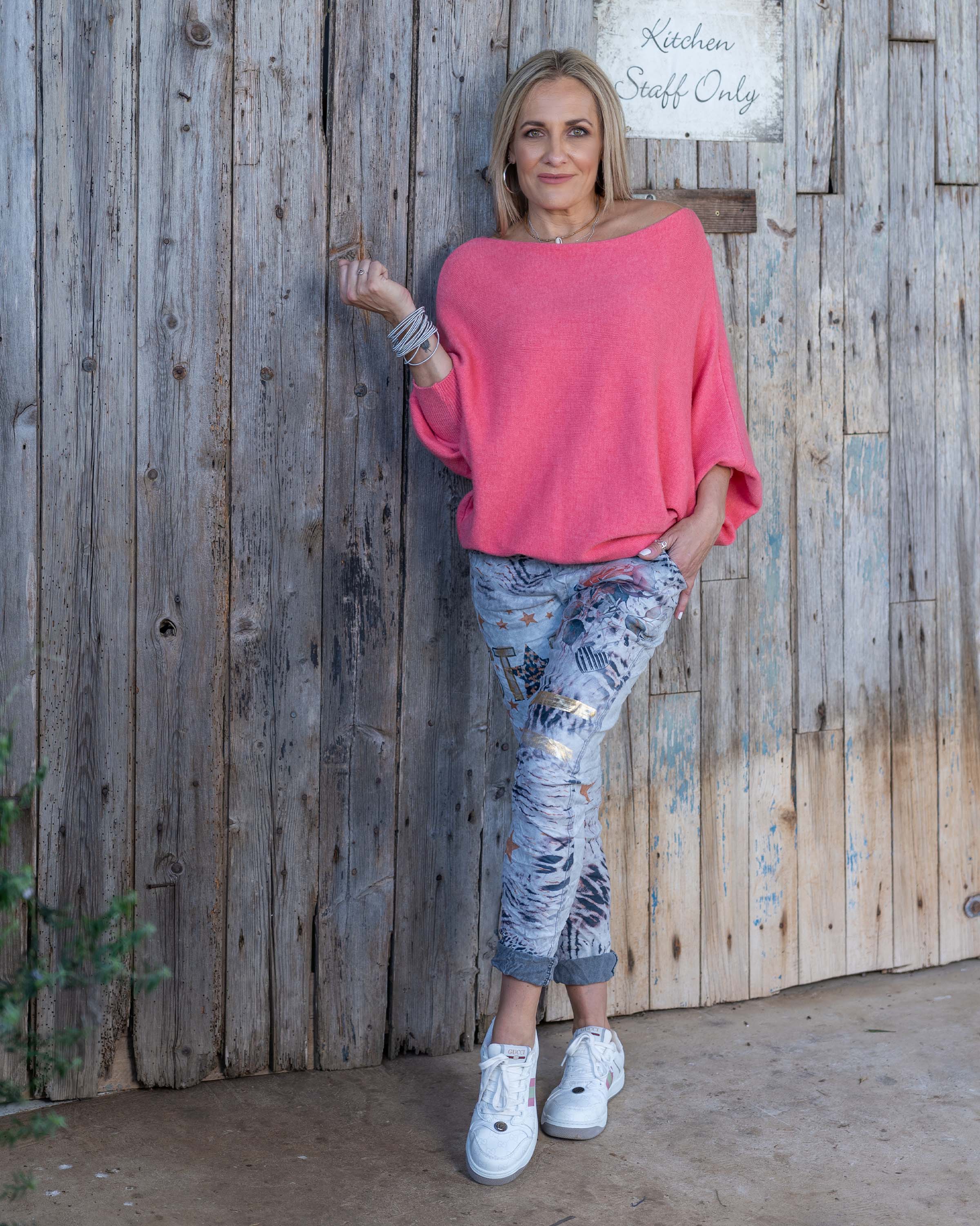 Star-Struck Drawstring Pants | Grey