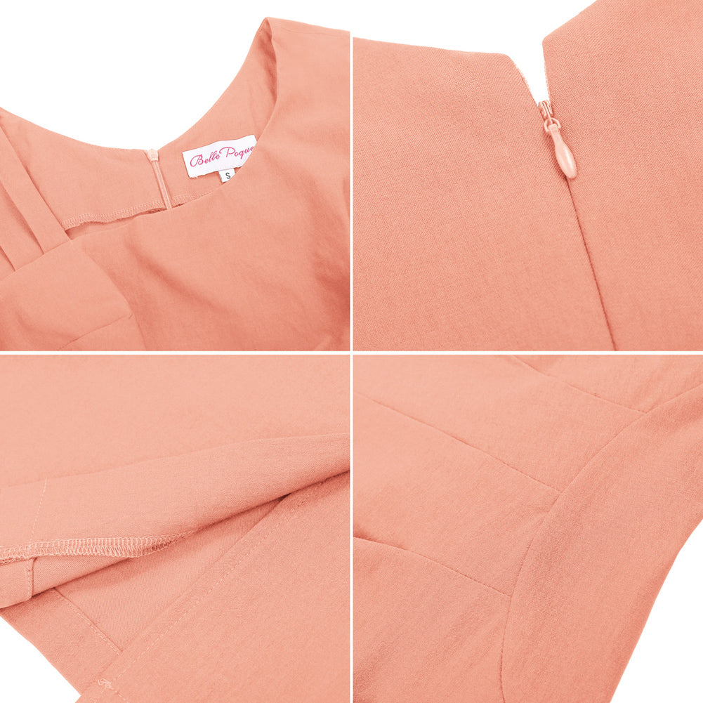 Vintage Slim Fit Sleeveless Hips-Wrapped Bodycon Dress