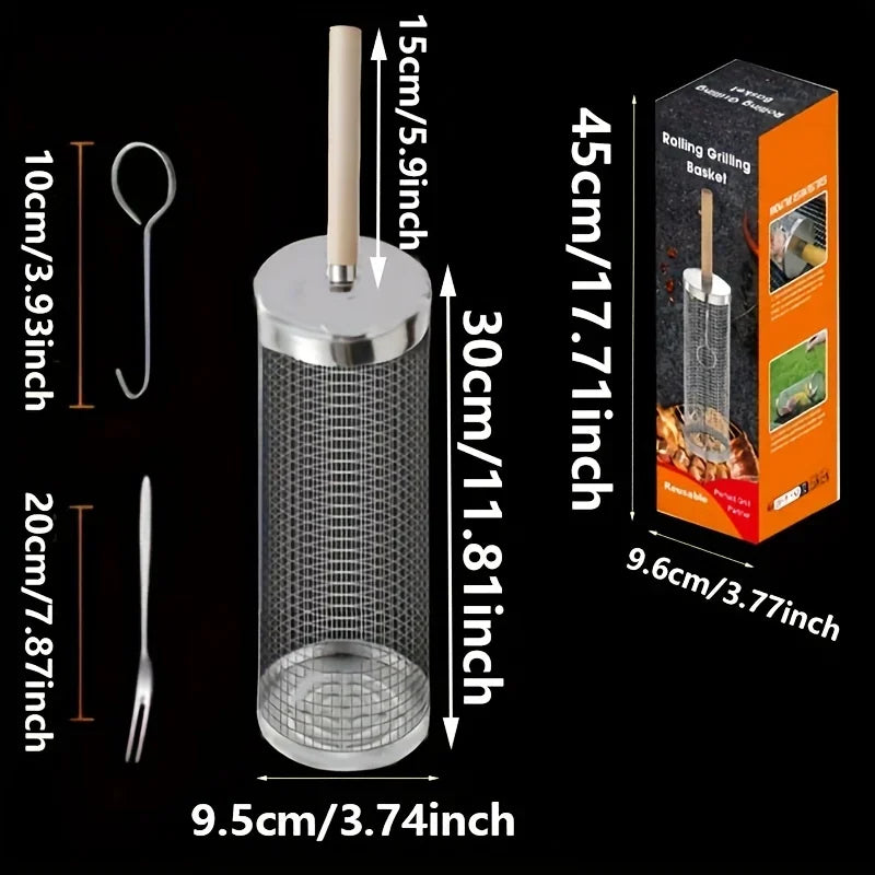 GrillOrb™ Rolling Basket Handle 🔥