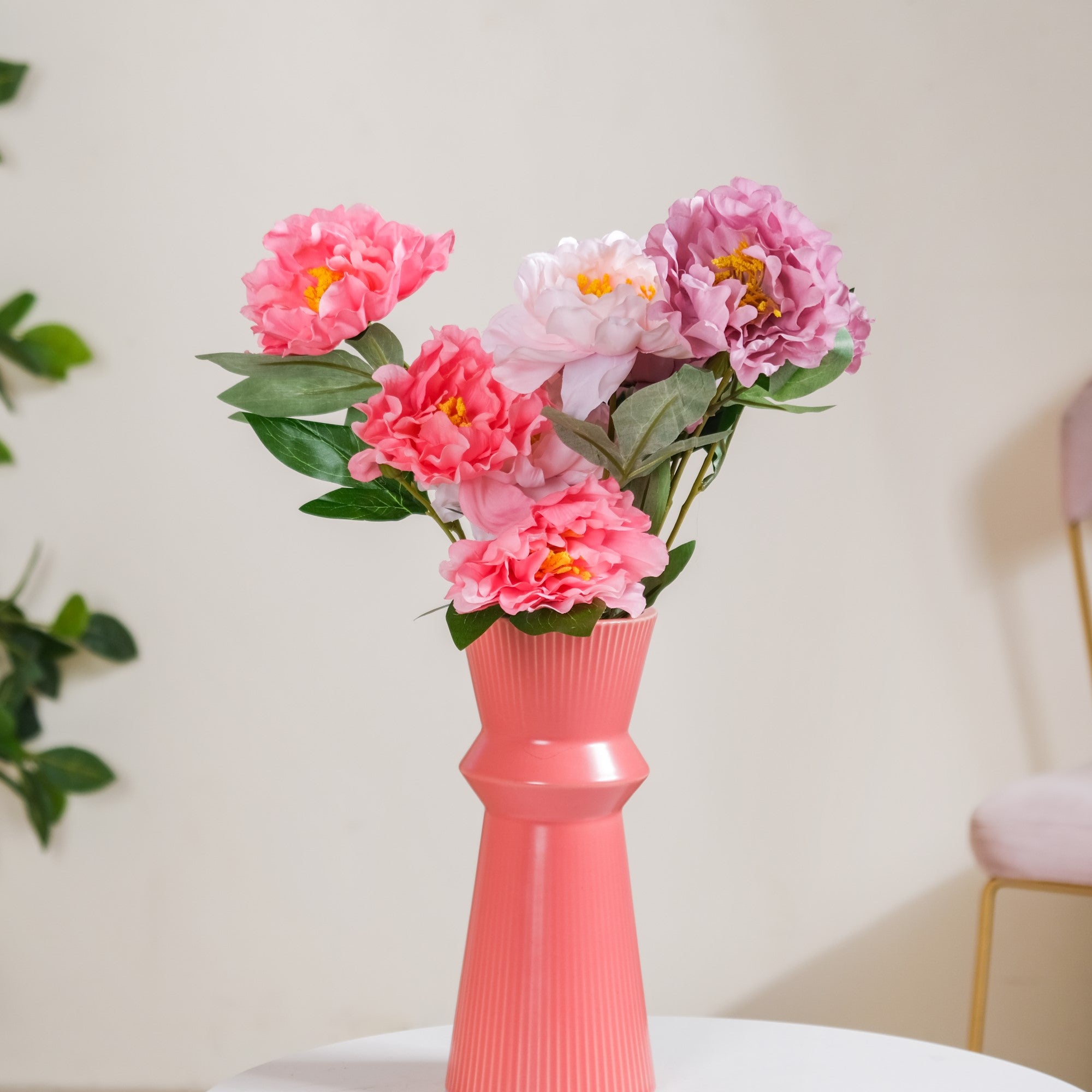 Colorful Peony Stems