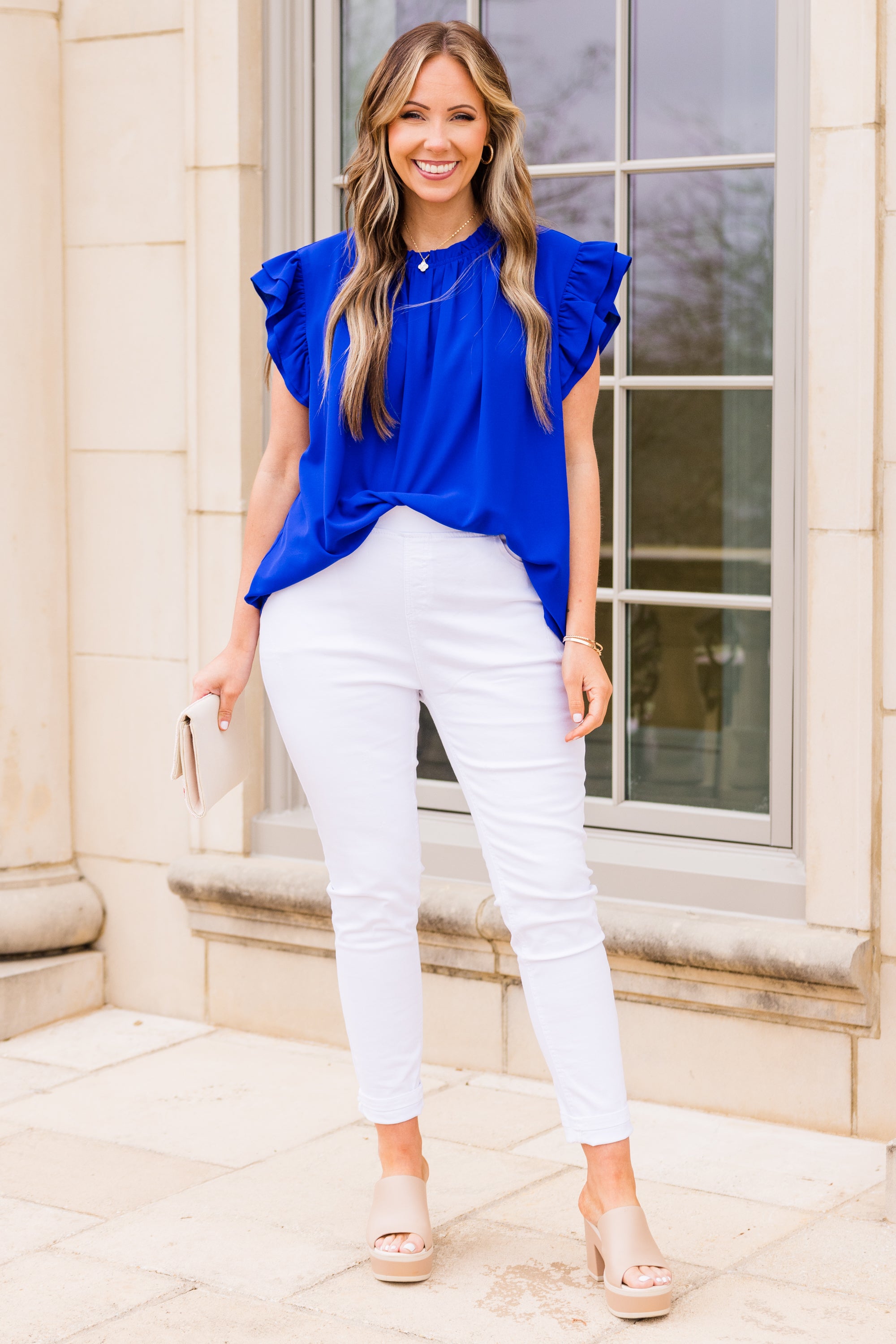 Call Me Baby Top. Royal Blue