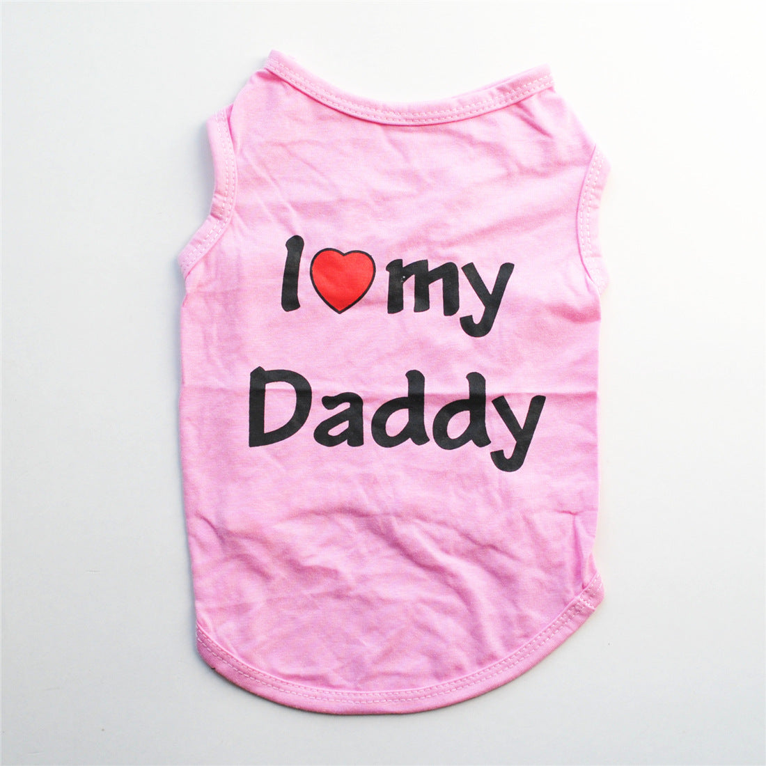 Letter Printed Cotton Dog Vest
