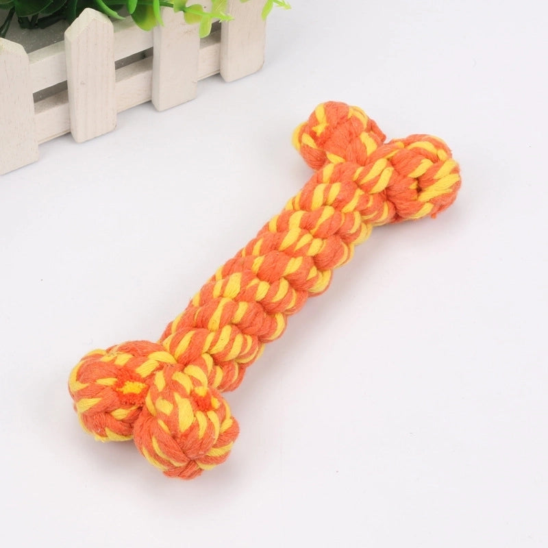 Accessories Bone Shape Woven Cotton Rope Pet Toy