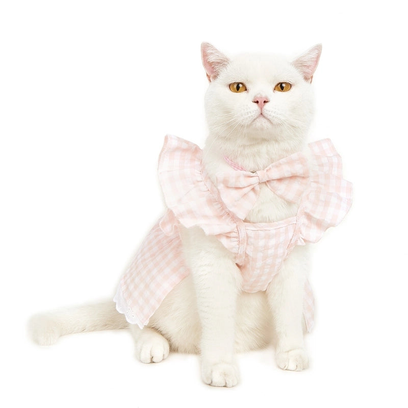 Cute Cotton Flower Bow Knot Pet Clothing