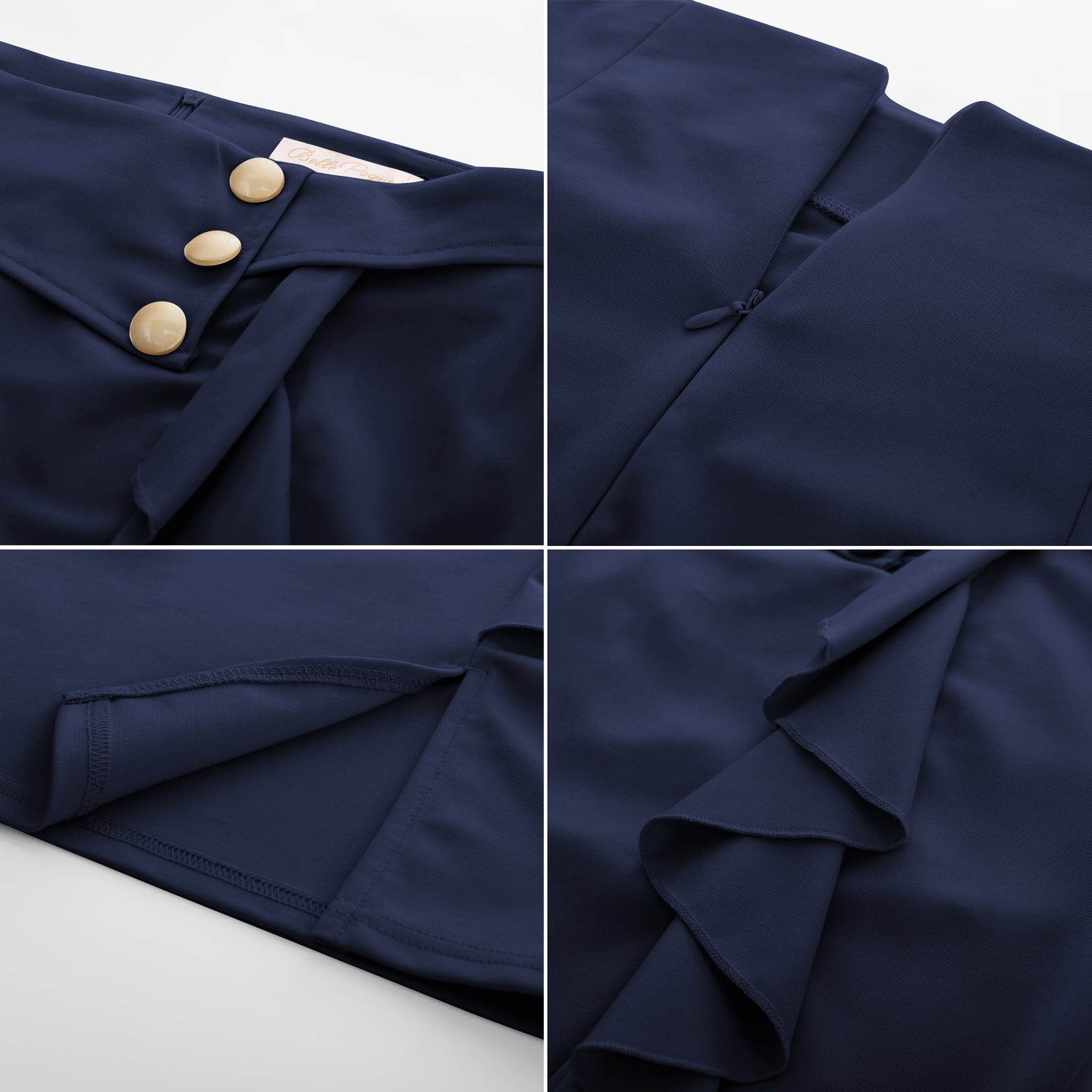 Front Slit Skirt High Waist Ruffle Decorated Bodycon Skirt