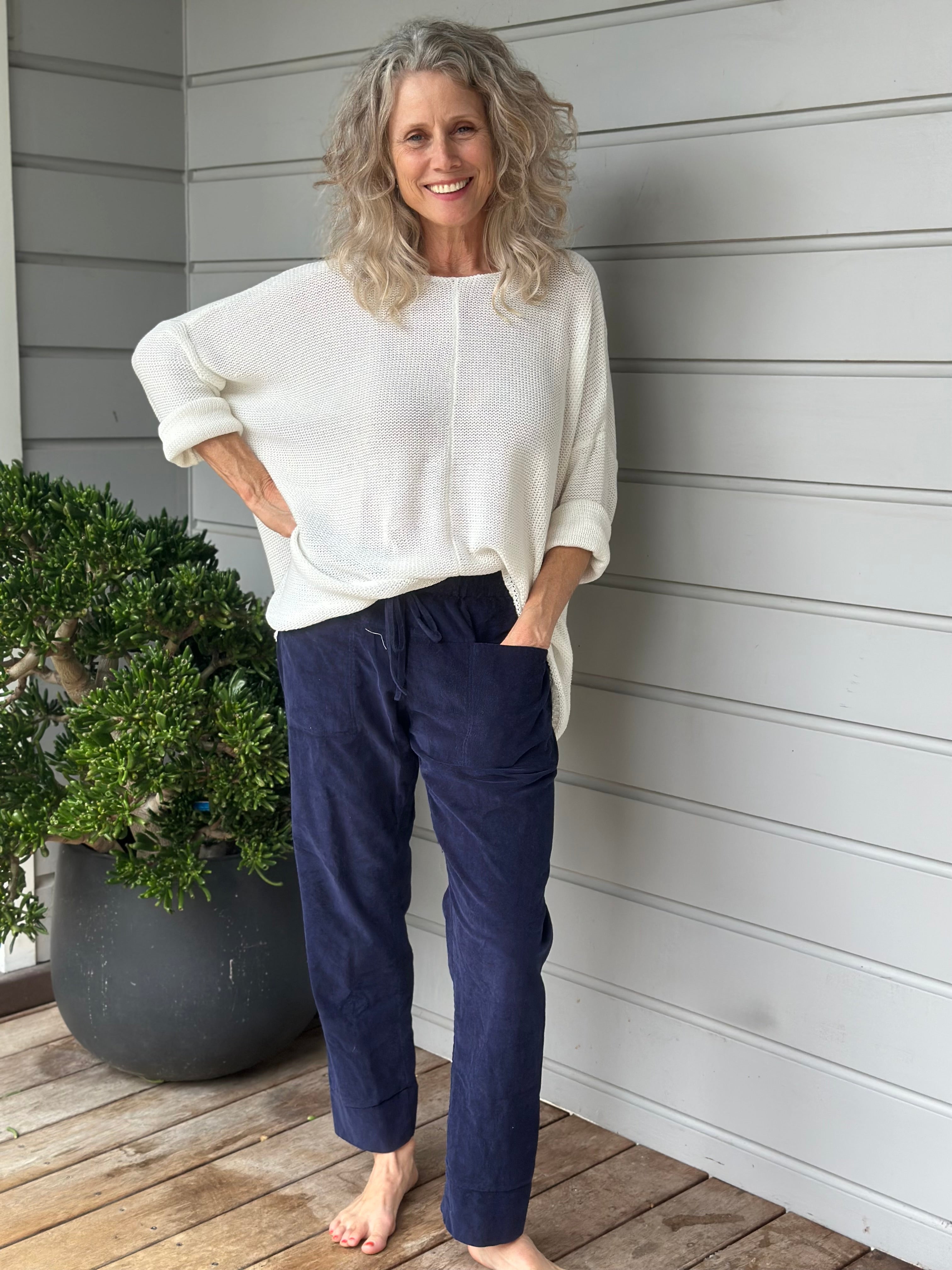 warm white cotton knit