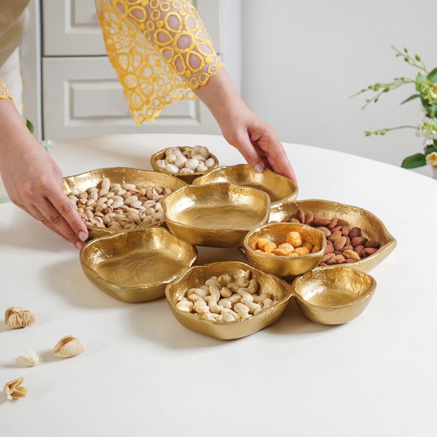Golden Cluster Tray Large