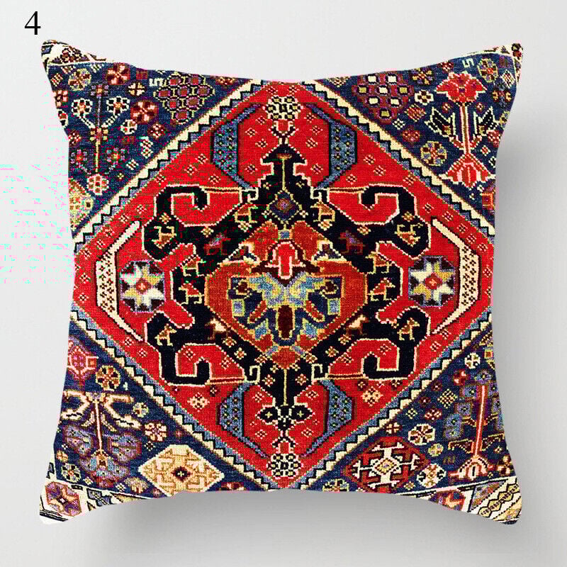 Ethnic Boho Mandala Print Linen Throw Pillow Case Sofa Cushion Cover Home Decor！