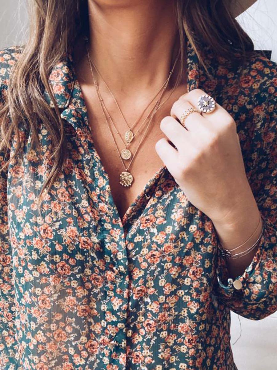 Floral Chiffon Blouse