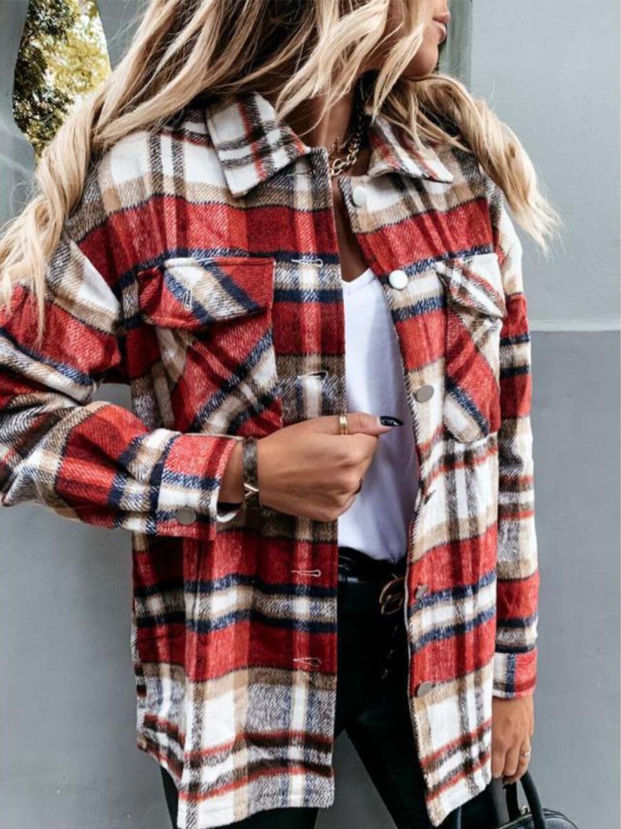 Pumpkin Patches Plaid Jacket(warm)