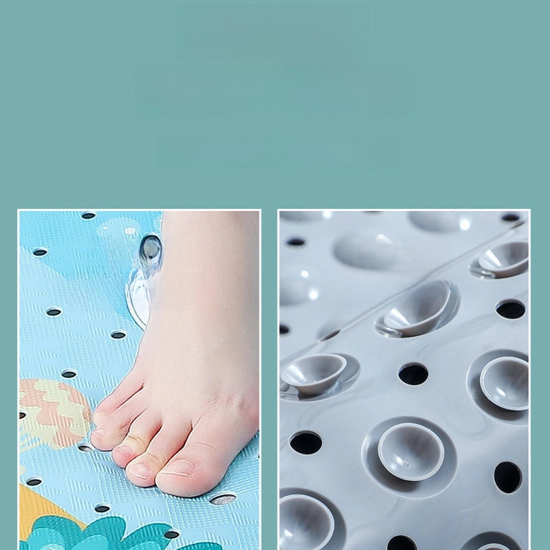 Spray Printing Pattern Mat PVC Cartoon Bathroom Non-slip Mat Creative Children Bath Shower Mat