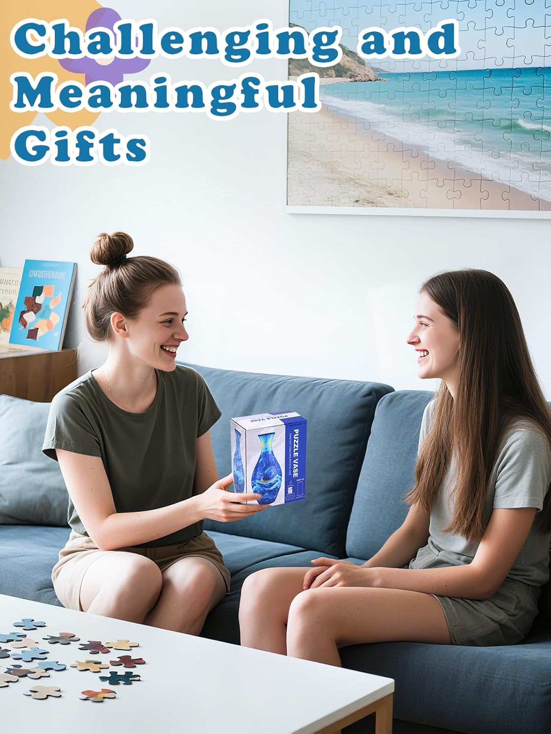 Unique 3D Puzzle - 160 Pieces of Puzzle Flower Vase, Plum Blossom Themed Art Projects Gift