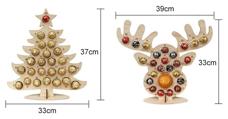 🎁Wooden Christmas Party Chocolate Frame🍫