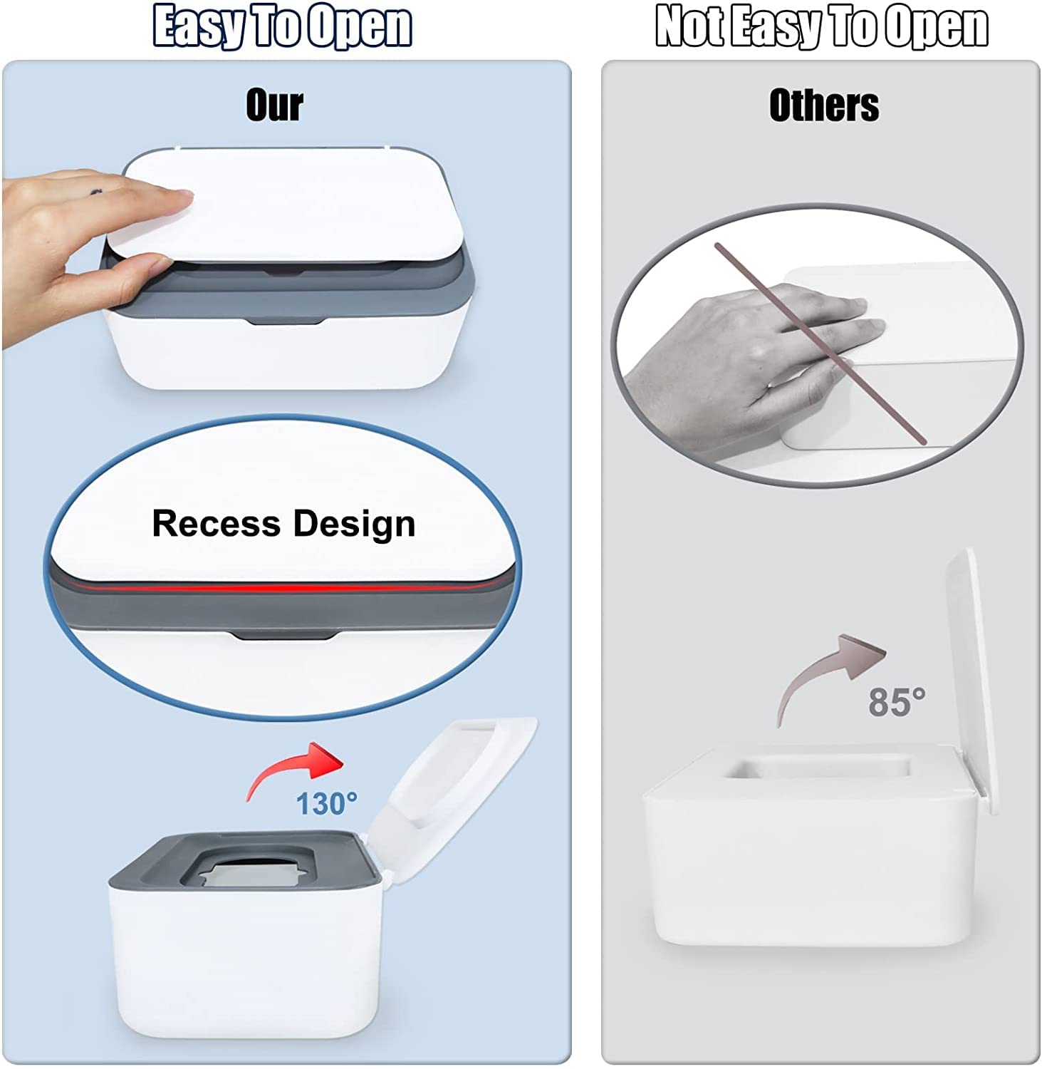 Wipes Dispenser Holder Tissue Storage Box Case With Lid. Wet Wipes Tissue Box