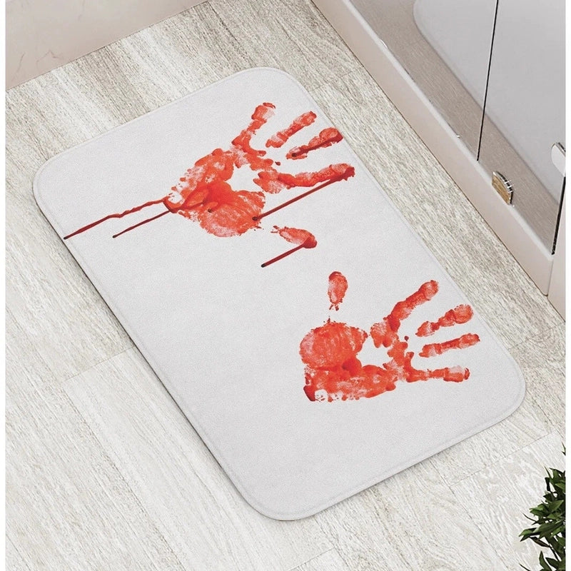 Halloween Retro Solid Color Polyester Fiber (Polyester) Floor Mat Floor Mat Bathing