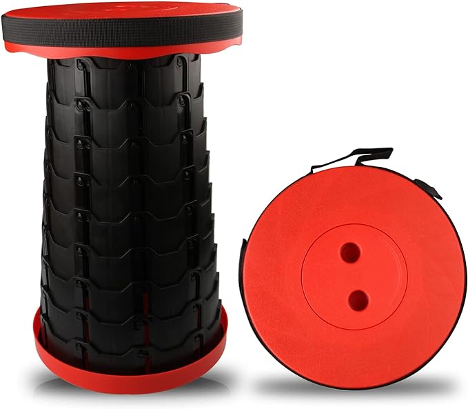 Portable Telescoping. Folding Stool - Lightweight & Sturdy-for home & outdoor use