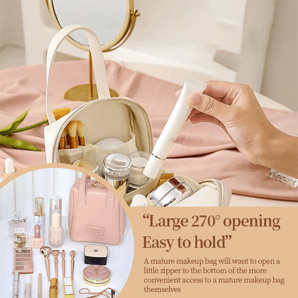 Shell portable makeup bag large-capacity travel portable cosmetic storage bag