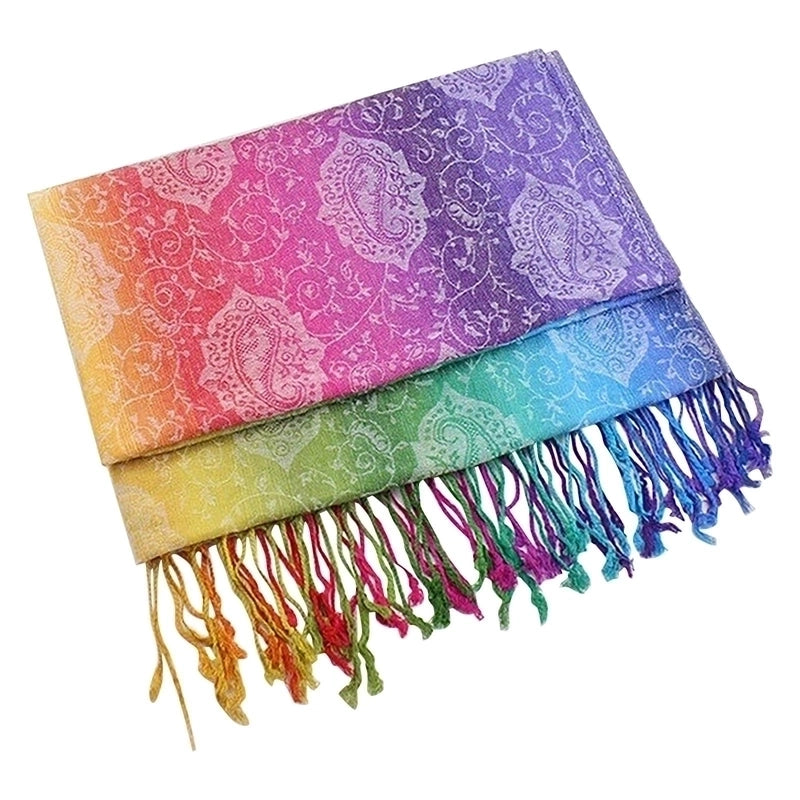 Women's Casual Color Block Nylon Scarf