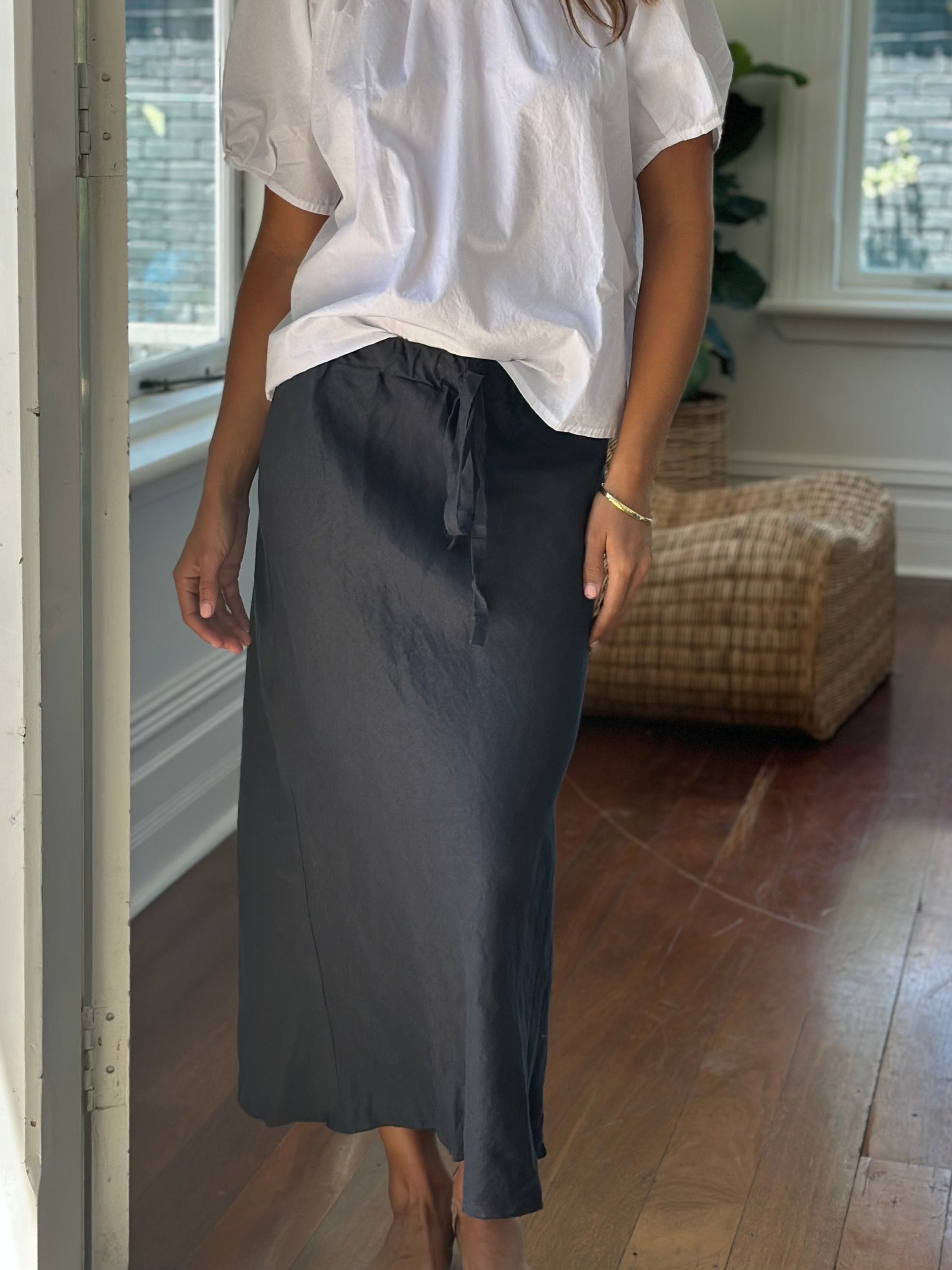 charcoal linen
