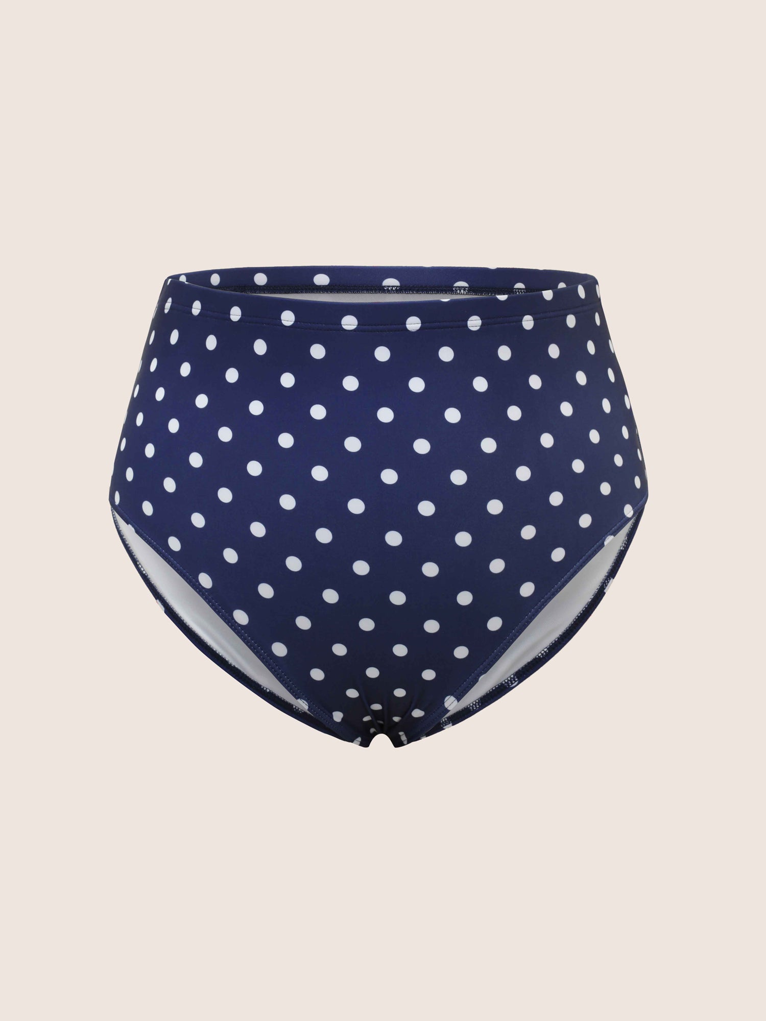 Polka Dot Crossover Ruched Flutter Hem Swim Dress