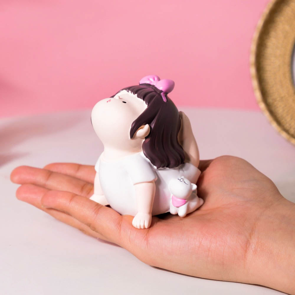 Cutesy Yoga Girl Showpiece
