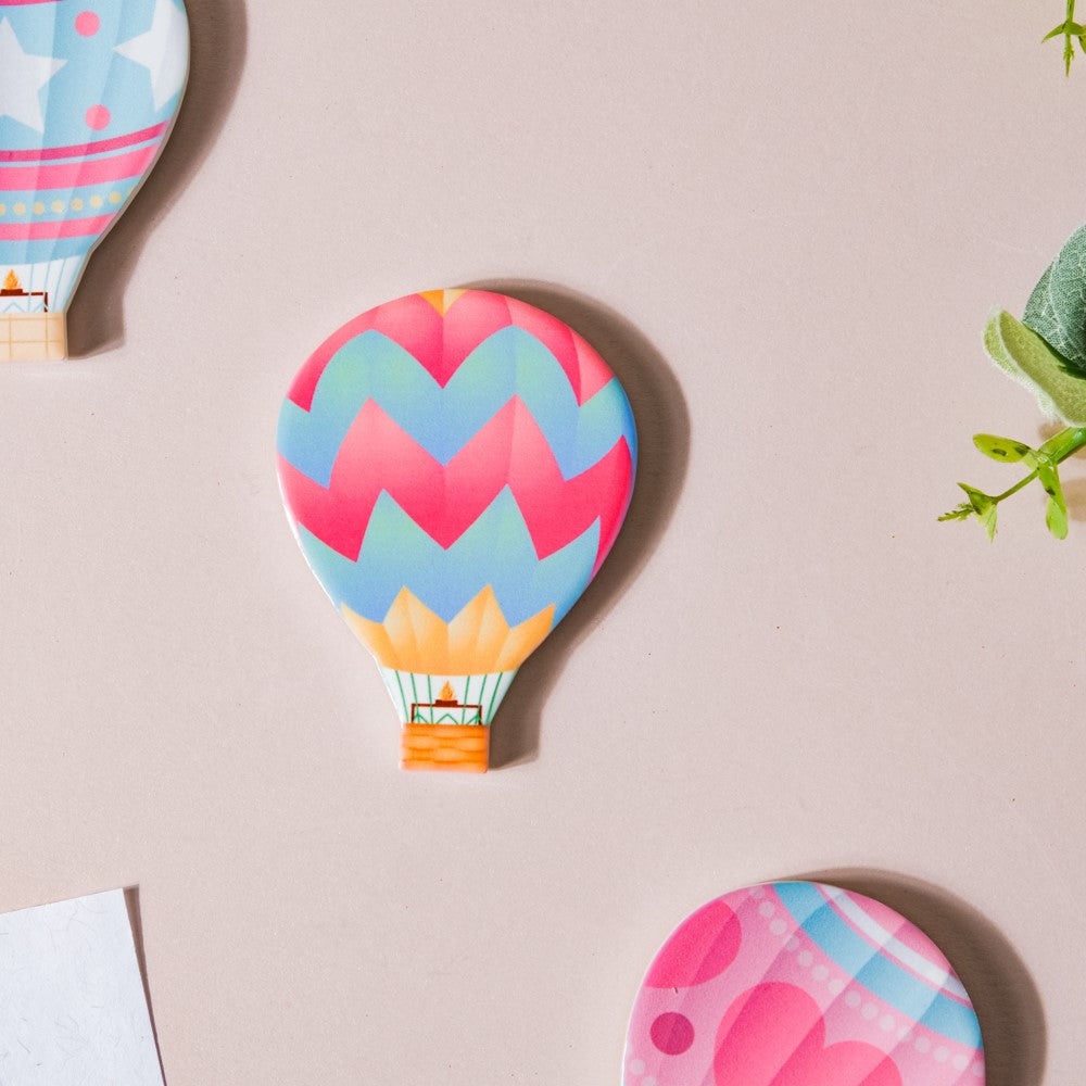 Chevron Hot Air Balloon Fridge Magnet