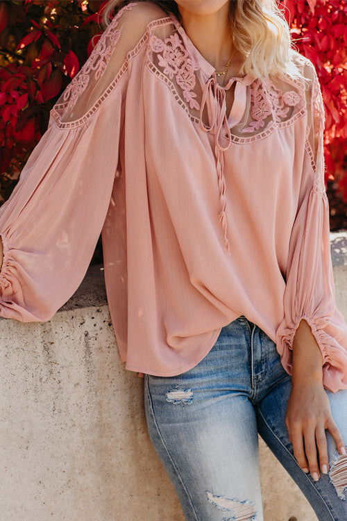 Sweet Love Floral Embroidery Shirt - 3 Colors