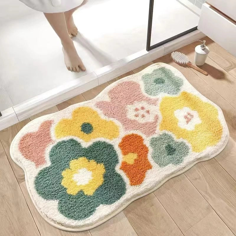 Casual Elegant Cute Geometric Floral Imitation Cashmere Carpet Bedding