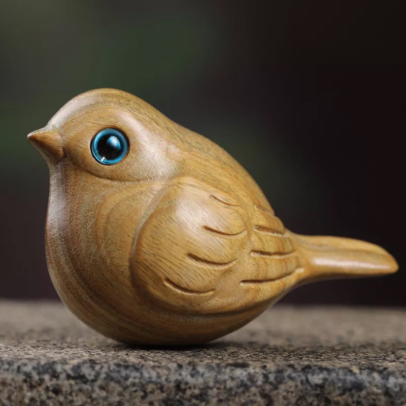Handmade Wood Carved Bird